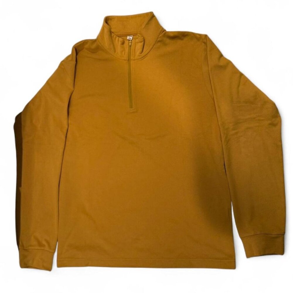 Uniqlo Mustard yellow quarter zip sweatshirt